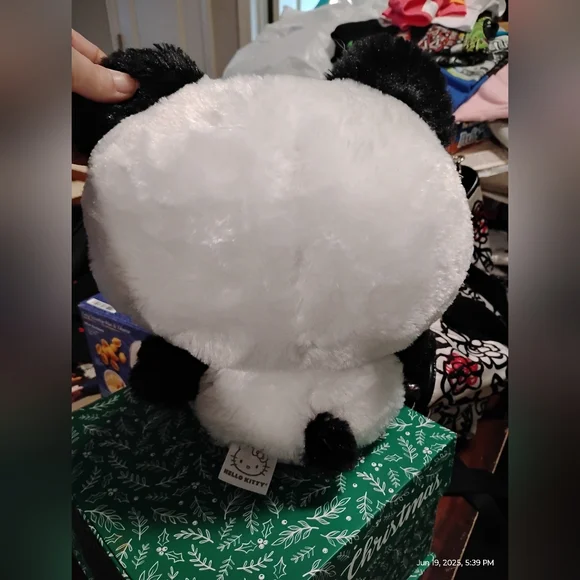 Hello Kitty Panda Plush with Pink Bow - Picture 4 of 8